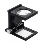 10x kokkupandav 2 LED-valgusega luup suurendusklaasi objektiivi skaala osuti luup