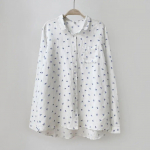 Johnature naiste topid S&auml;rgid Suvised lahtik&auml;ivad kaelarihmad, Vintage vabaaja tr&uuml;kisega Ujutatavad krae lahtised K&otilde;ik sobivad lihtsad topid One Size valge