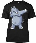 Naljakas Hippo Dab Dabbing Unisex T-s&auml;rk S