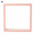 Tolmukindel ehete hoiukarp Tugevast tihendist plastikust n&auml;htav veekindel kaelakee vitriin kodu jaoks M roosa