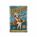 hohappyme Vanaaegne Juuksurisalongi Metallist Silt Juuksuripoe Plakat Baar Pubi Retro Tahvel Juuksel&otilde;ikus ja Raseerimine Habeme Rauast Plaadid 20x30 cm 20x30cm