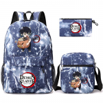 Anime Demon Slayer seljakott Sharingan teismelistele &otilde;pilaste koolikott poiss t&uuml;druk tagasi kooli Uzumaki suure mahutavusega multifilmi kotid