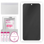 apgo Hydrogel Privacy Matte Screen Protector for Umidigi A15, Anti Spy, Hydrogel Film, Flexible, Soft TPU with positioning layer easy installation