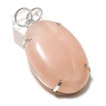 Natural Rose Quartz Gemstone Handmade 925 Sterling Silver Pendant 2.29 b0v29