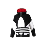 Adidas Originals p&ouml;&ouml;ratav jope suure logotr&uuml;kiga ja kapuutsiga Meeste &uuml;ler&otilde;ivad Must Punane GH8318 XS black