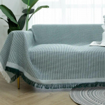 Diivani kate tekk kootud r&auml;tik elutoa m&ouml;&ouml;bli sisustuse seinavaibaga diivani kate 180x130cm roheline