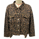 Moodne trendikas kevadine Leopard-teksamantel naistele L beež