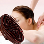 TPU Meridian Brush Massage Veins Stovpipe Salendav T&otilde;stab immuunsust Needihari Kehamasseerija Guasha Tool Keha tervise kingitus pruun