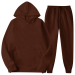Meeste kapuutsiga spordidress, Unisex, kaheosalised jooksuriided, pikkade varrukatega pulloverid, pusad ja dressip&uuml;ksid S kohv