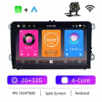 9-tolline auto multimeediumipleier Android Carplay jaoks VW/Volkswagen/Golf/Polo/Tiguan/Passat/B7/B6/Seat/Leon/Skoda/Octavia Radio GPS Navigation 2+64GB jaoks 2+32GB