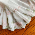 &Otilde;hupallikardin Daisy Tikand maal&auml;hedane k&ouml;&ouml;gikardin Organza viimistletud &uuml;lest&otilde;mmatav akenkardin Pastoraalne stiil W65cmxH115cm Chiffon roosa