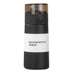 Yousheng 150/250 ml isoleeritud tass Lekkekindel &uuml;he nupuvajutusega silikoonotsik Kaasaskantav kauakestev isolatsioon roostevabast terasest termokruus igap&auml;evane kasutamine 150ML must