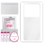 apgo Ultra Clear Protective Skin Sticker for the back compatible with Xiaomi 12S Ultra, Wrap Film, Hydrogel Film, Flexible, Soft TPU with positioning