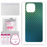 apgo Protective Skin Sticker for the back compatible with Honor Play 30M, Wrap Film, Foil, Vinyl - Pattern Carbon Chameleon CAKA1