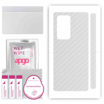 apgo Protective Skin Sticker for the back compatible with Huawei Mate X2, Wrap Film, Foil, Vinyl - Pattern Transparent Carbon