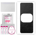 apgo Protective Skin Sticker for the back compatible with Lenovo Legion Y90, Wrap Film, Foil, Vinyl - Pattern Black Honeycomb