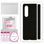 apgo Protective Skin Sticker for the back compatible with Samsung Galaxy Z Fold 3, Wrap Film, Foil, Vinyl - Pattern Matrix