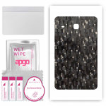 apgo Protective Skin Sticker for the back compatible with Samsung Galaxy Tab J, Wrap Film, Foil, Vinyl - Pattern Carbon Black Pixel
