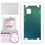 apgo Protective Skin Sticker for the back+sides compatible with Samsung Galaxy Note 10 Lite, Full Wrap Film, Foil, Vinyl - Pattern Carbon Chameleon CA