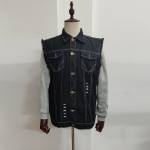 2512 * Jumia meeste riided teksavest vest Camisole vabaaja vest Cowbay+vest XL must