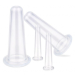 Yousheng 4 tk tselluliidivastane looduslik silikoongeel n&auml;omassaaži kuppel keha n&auml;oteraapia 4pcs roosa