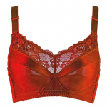 Naiste suures suuruses, polsterdamata alustraat, lilleline pitsrinnahoidja 34 36 38 40 42 44 46 48 CDEF 34/75B punane