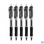 5 tk/komplekt 0,5 mm sisset&otilde;mmatav geelpliiats must sinine punane pastapliiats koolitarbed 5pcs must