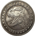 1881 Dinosaur USA AMEERIKA &Uuml;HENDRIIGID Kaunitar Hobo Nikkel M&auml;lestavad kogutavad suveniirid H&otilde;bem&uuml;ndid
