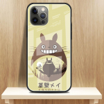 Klaaskate iPhone 13 12 Mini 11 Pro XR XS Max 7 8 Plus SE 2020 X 6 6S P&otilde;rutuskindel karastatud telefoni&uuml;mbris Totoro Wallpaper Capa iPhone 13