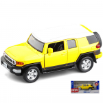 M&otilde;&otilde;tkava 1/32 Toyota FG Cruzer M&auml;ng DICAST Mitmeotstarbeline Sportauto Mudel Tagumise Haagisega Mudel, Mille Uksi Saab Avada, Kingiks Noortele Poistele 1/32-Size:14*6*5.5cm kollane