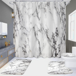 4 tk Marble seeria du&scaron;ikardinate komplektid vannitoa jaoks libisemiskindlad vannitoavaibad kaas WC kate vannimatt 4pcs
