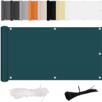 R&otilde;du privaatsusekraan, puurimine, tuul ja UV, koos paigaldustarvikutega, pol&uuml;ester, r&otilde;dupiirde, sise&otilde;ue ja aia jaoks One Size