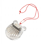 Mini p&ouml;ialklaver, 8 klahviga Mini Kalimba s&otilde;rmeklaver, kaasaskantav Kalimba muusikaline klaver koos kaelapaeltega, t&auml;nup&uuml;ha j&otilde;ulukingid perele pruun