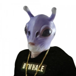 Lilla tulnukamask 51 ala UFO armas tulnukamask Halloweeni karnevalipeo tulnuka kost&uuml;&uuml;m peakate tulnuka koletise uudsus kleit &uuml;les lilla