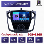 Android 2 DIN Automeediam&auml;ngija Ford Focus 2011-2019 jaoks Peaseade Stereo Carplay GPS Navigatsioon BT WIFI 4+64GB 4+64GB
