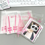 20 tk armas roosa must vibukaart isekleepuv kott Kpop Star 3-tolline fotokaart Kawaii m&uuml;&uuml;gikaardi DIY pakenditasku roosa