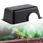 Reptile Hide Box Gecko Hideout and Cave Accessories Easy to Clean Small Animal Hideaway Snake Hides S