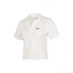 Nike &uuml;hev&auml;rviline polos&auml;rgiga l&uuml;hikeste varrukatega pullover T-s&auml;rk naistele Valge DV7885-133 XL