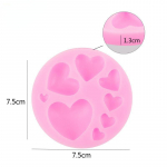 Loving Heart Shape Silikoon Fondant Vorm DIY V&auml;rviline Sweet Heart kommipasta koogi kaunistamise t&ouml;&ouml;riist