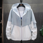 Suvine meeste p&auml;ikesekaitser&otilde;ivaste jope &Uuml;li&otilde;huke &otilde;pilaste p&auml;ikesekaitseriiete jope Trend hingav UV-kaitse riided M roheline