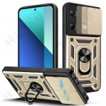 Ring Armor p&otilde;rutuskindel &uuml;mbris Xiaomi Redmi Note 13 Pro Plus 4G 5G Redmi Note 13 Pro Slide Camera Protector 360 arvuti k&otilde;vakaanele Redmi Note 13 Pro 5G kuld