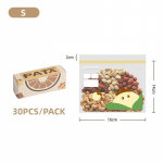 Toidu sulgemiskott, isesulguv kodumajapidamises kasutatava k&uuml;lmiku s&uuml;gavk&uuml;lmiku hoiukott S