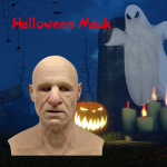 Vana naise mask Halloweeni jube kortsudevastane n&auml;omask Lateks Cosplay peorekvisiidid