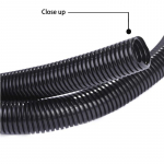 3 meetrit 7mm-28mmPP isoleeritud gofreeritud torujuhtme toru voolik keermestatud voolik plastikust l&otilde;&otilde;tsa kaitseh&uuml;lss Black Closure-7mm