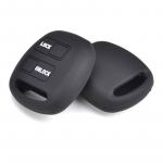 2 nupuga silikoonist auto kaugjuhtimispuldi v&otilde;tmehoidja korpuse &uuml;mbris Toyota Land Cruiser Rav4 Alphard Celica Pixis nahahoidja kaitse must