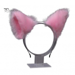 Pehme kassik&otilde;rvade peapael Cosplay pidu Halloween k&auml;sitsi valmistatud juukser&otilde;ngas peo atmosf&auml;&auml;ri fotograafia rekvisiit must