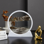 3D liikuv liiv Kunstpilt &Uuml;mmargune klaas S&uuml;vamere Liivamaastik Liivakell Kiirliiv K&auml;sit&ouml;&ouml; Voolav liiv V&auml;rvimiskontor Kodukaunistus Kingitus 1PCS