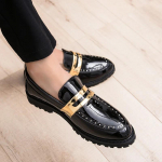 Meeste Loafers Nahast Slip-On Casual Meeste Brogue Kingad Kleit Kontorijalatsid Oxford Kingad Meestele Moeklubi pidu Disainerjalatsid 6.5