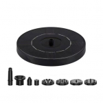 P&auml;ikesepaneeliga purskkaevupumba komplekt P&auml;ikeseenergial t&ouml;&ouml;tav linnuvanni purskkaev 6 pihustiga 13cm