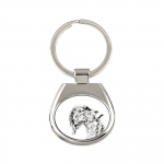 Kerry Blue Terrier, Irish Blue Terrier - keychain with a dog, keychain with a print, personalized pendant from the Art-Dog brand